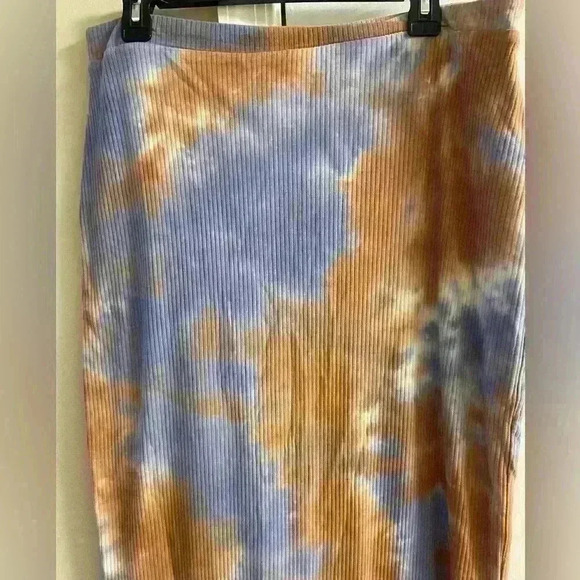 House of Harlow 1960‎ maxi skirt tie dye ribbed XL - Picture 2 of 9
